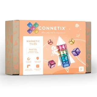 Connetix Tiles Pastel Square Pack STEAM Learning Toy Connetix Tiles Pastel Square Pack STEAM Learning Toy