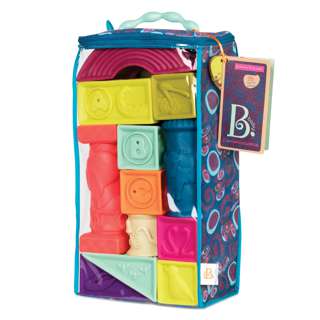 B.Toys A-Z 26 Colorful Baby Soft Blocks Elemenosqueeze