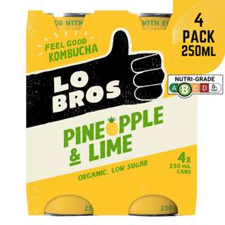 Lo Bros Organic Pineapple & Lime Kombucha