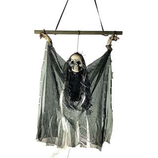 Partyforte Halloween Decorative- Hanging Ghost on pole
