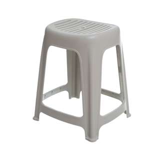Citylife Haren Plastic Simple Chair Stool - Icegrey