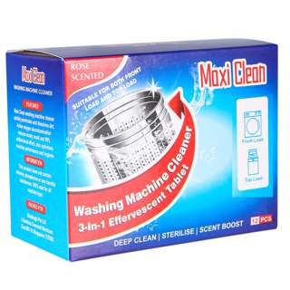 Maxi Clean 3in1 Washing Machine Cleaner Effervescent Tablet Maxi Clean 3in1 Washing Machine Cleaner Effervescent Tablet
