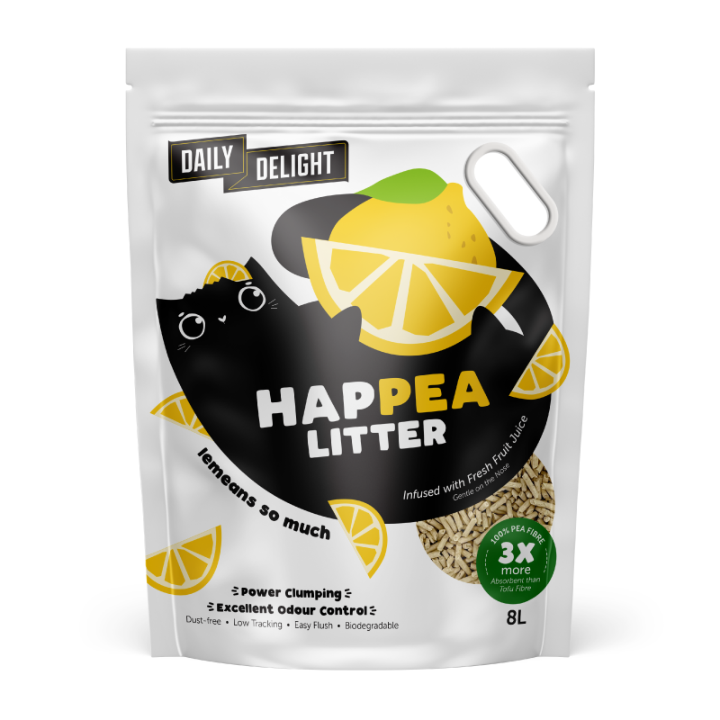 Daily Delight Happea Cat Litter - Lemon