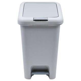 BLS NY8601 2-Way Opening Square Pedal Dustbin 18L - Grey BLS NY8601 2-Way Opening Square Pedal Dustbin 18L - Grey