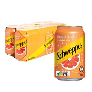 Schweppes Flavoured Soda Can - Grapefruit