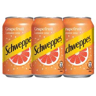 Schweppes Grapefruit Flavoured Soda Can - Bundle of 3