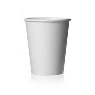 eco u 8oz Paper Cups Biodegradable & Disposable - Single Wall