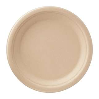 eco u 9 Inch Wheat Straw Round Plates Bio & Disposable