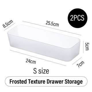 Sweet Home Frosted Texture Drawer Storage Box-S