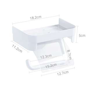 DeHub Roll Paper Holder Shlef (White)