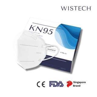Wistech Adult White KN95 Protective Face Mask Wistech Adult White KN95 Protective Face Mask