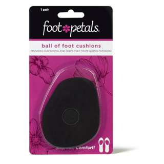 Foot Petals Ball of Foot Cushions 1 pair - Black