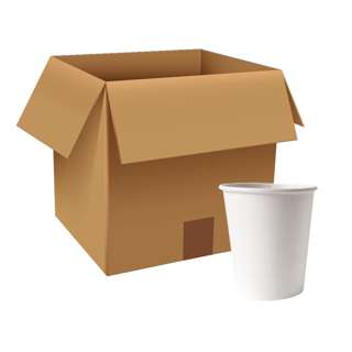 eco u 8oz Paper Cups Bio Disposable - Single Wall (Carton)