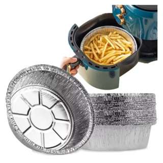 PurityWhite Air fryer baking aluminium round foil tray liner