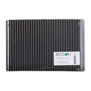 eco u Premium Cocktail Paper Straws Solid Black Bio Partyware eco u Premium Cocktail Paper Straws Solid Black Bio Partyware