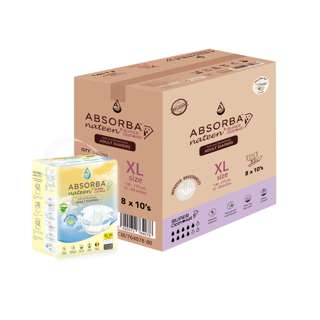 Absorba [Carton] Nateen Super ClothAir Adult Diaper -XL