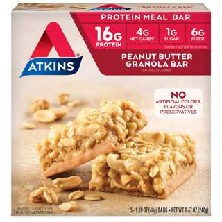 Atkins Meal Bar Peanut Butter Granola (5 bars)