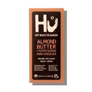 Hu Kitchen Dark Chocolate Bar Almond Butter + Puffed Quinoa Hu Kitchen Dark Chocolate Bar Almond Butter + Puffed Quinoa