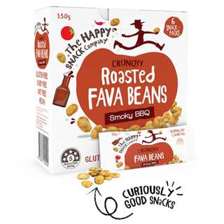 The Happy Snack Company Roasted Fava Beans Smokey BBQ The Happy Snack Company Roasted Fava Beans Smokey BBQ