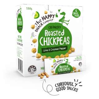 The Happy Snack Company Roasted Chickpeas Lime & Pepper The Happy Snack Company Roasted Chickpeas Lime & Pepper