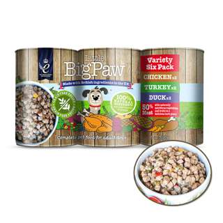 Little Big Paw Variety SIX Pack (2 Chicken, 2 Turkey, 2 Duck)