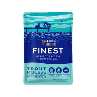 Fish 4 Dogs Pouch Finest Trout Mousse For Dogs (Grain Free)
