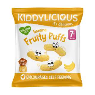 Kiddylicious Fruity Puffs Banana 10g