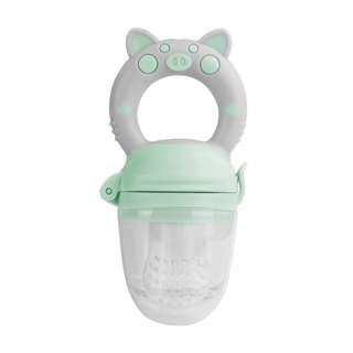 Cubble Baby Food Feeder & Teether - Mint/Grey