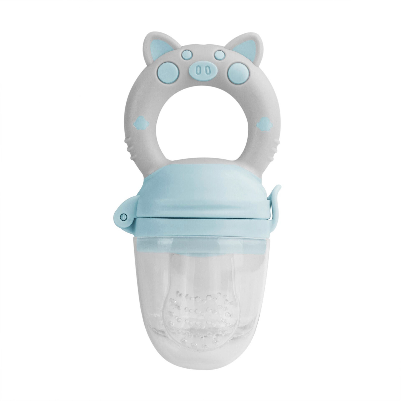 Cubble Baby Food Feeder & Teether - Blue/Grey | NTUC FairPrice