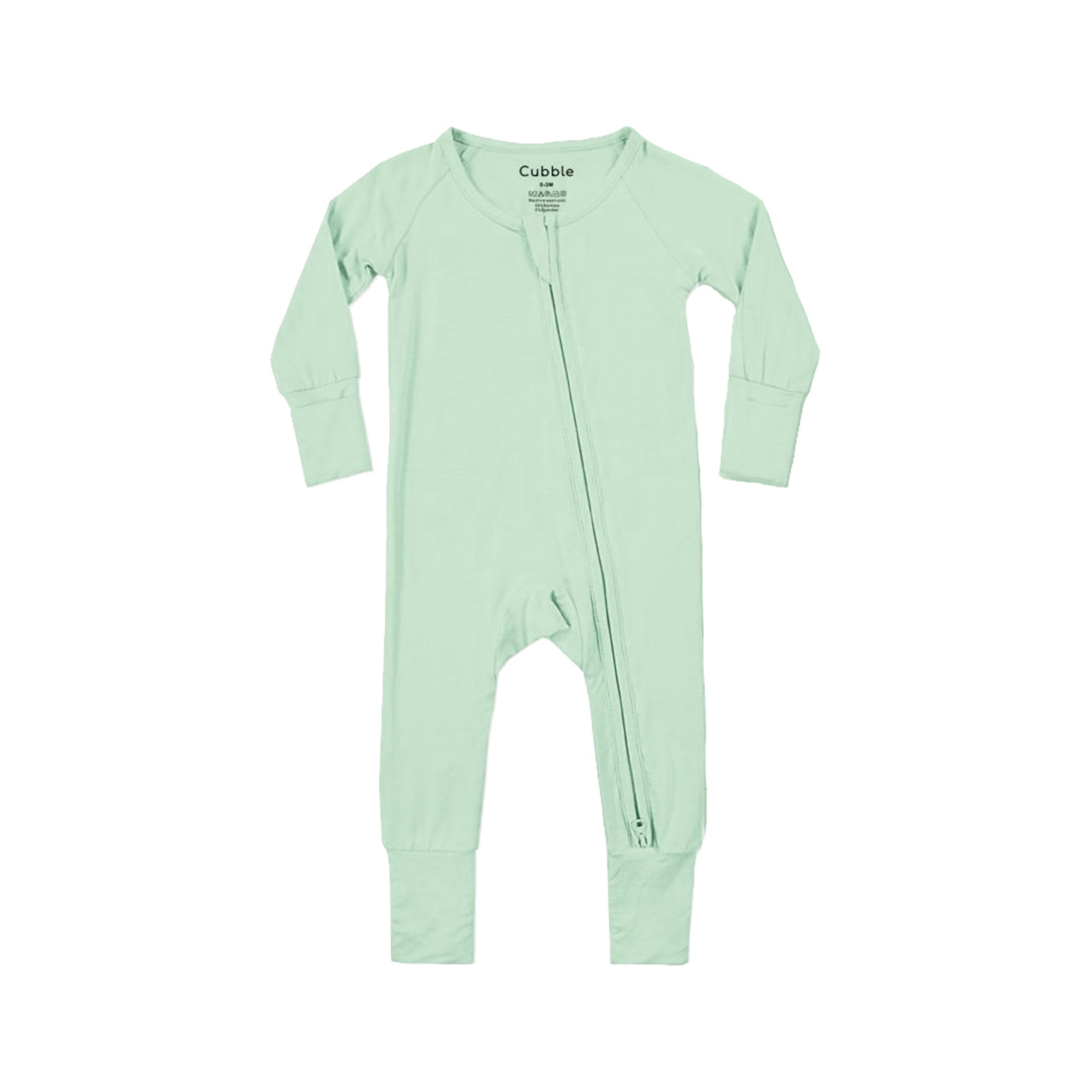 Cubble Bamboo Long Sleeve Sleepsuit Mint 0-3M