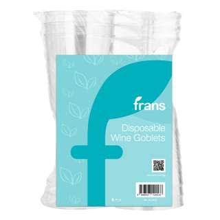Frans Disposable Wine Goblets