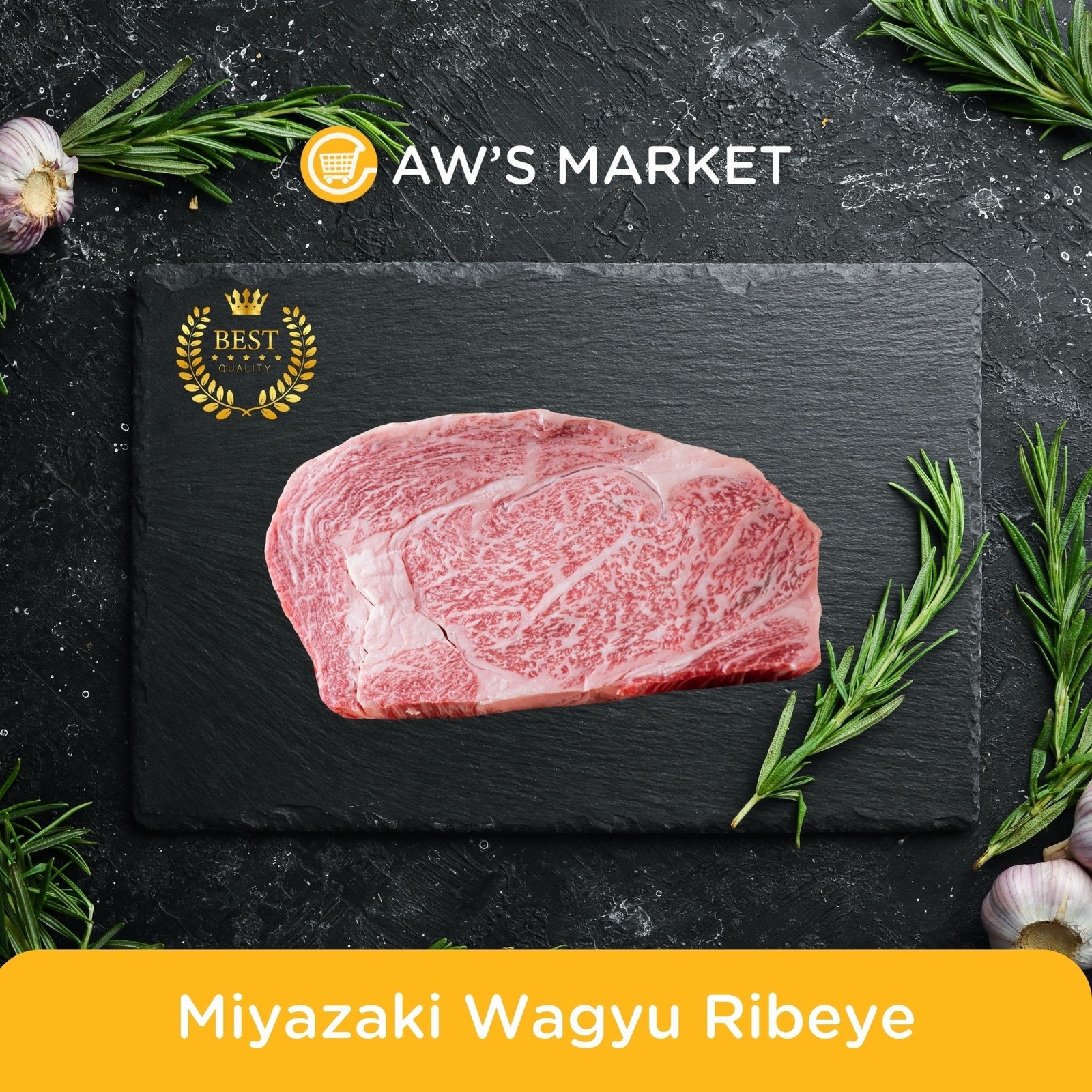Aw's Market A4 Miyazaki Wagyu Ribeye