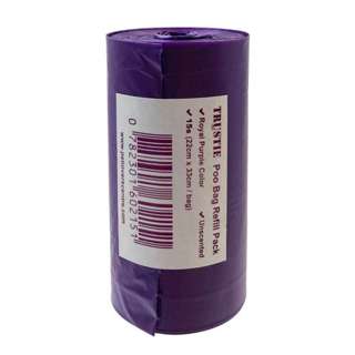 Trustie Poo Bag Roll (Purple) (15pcs) (Unscented)