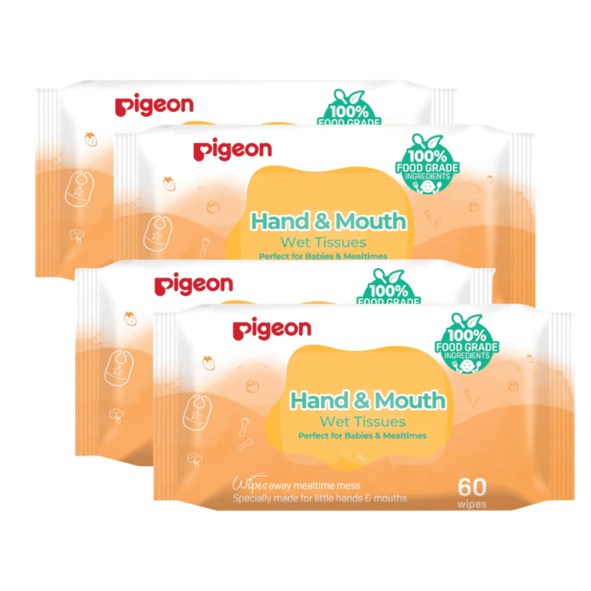 Pigeon Hand And Mouth Wet Tissue Bundle