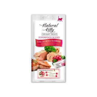 Natural Kitty Creamy Treats Superfood - TunaSalmonCranberry