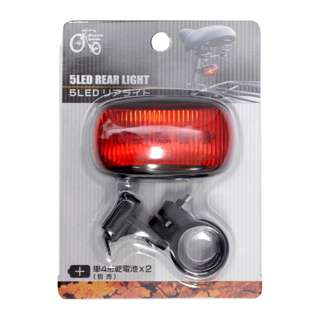 Green Ornament 5 LED Bicycle Rear Light-Tail Light