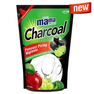 Mama Lime Dishwashing Liquid Pouch- Charcoal & Lime Mama Lime Dishwashing Liquid Pouch- Charcoal & Lime