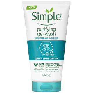 Simple Daily Skin Detox Purifying Gel Wash