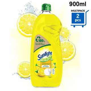 Sunlight Dishwashing Liquid-Power of 100 Lemon,Gentle x 2Pcs