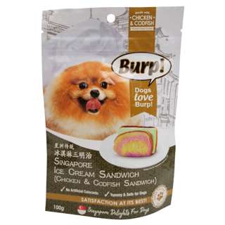 Burp Singapore Ice Cream Sandwich- Chicken & Codfish