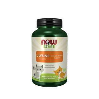 Now Foods L-Lysine Supplement, Powder, Formulated for Cats Now Foods L-Lysine Supplement, Powder, Formulated for Cats