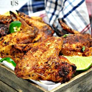 Ken Ken Marinated Chicken Wing 6 Pcs - Black Pepper (Frozen)