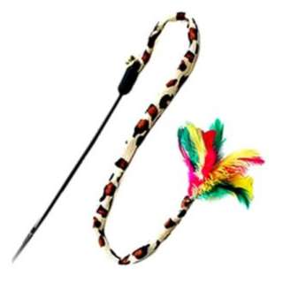 Amy N Carol Cat Teaser-Leop Tail W Feather&Bell