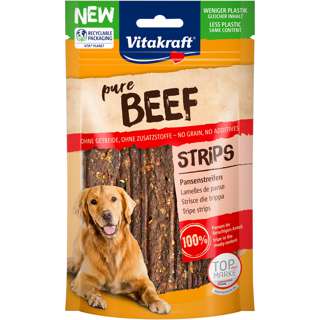 Vitakraft Pure Dog Treats - Beef Tripe Strips