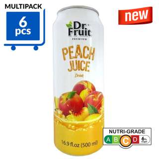 Dr Fruit Premium Peach Juice Can Drink - weety & Healthy 6Pac Dr Fruit Premium Peach Juice Can Drink - weety & Healthy 6Pac