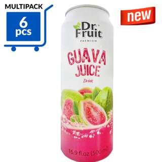 Dr Fruit Premium Pink Guava Juice Can Drink - Healthy 6Pack Dr Fruit Premium Pink Guava Juice Can Drink - Healthy 6Pack