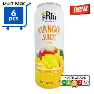 Dr Fruit Premium Mango Juice Can Drink - Healthy 6Pack Dr Fruit Premium Mango Juice Can Drink - Healthy 6Pack