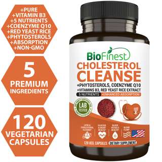 Biofinest Cholesterol Cleanse Red Yeast Rice CoQ10 Supplement