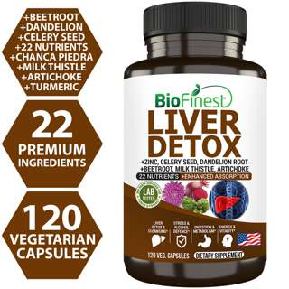 Biofinest Liver Detox Milk Thistle Celery Seed Supplement