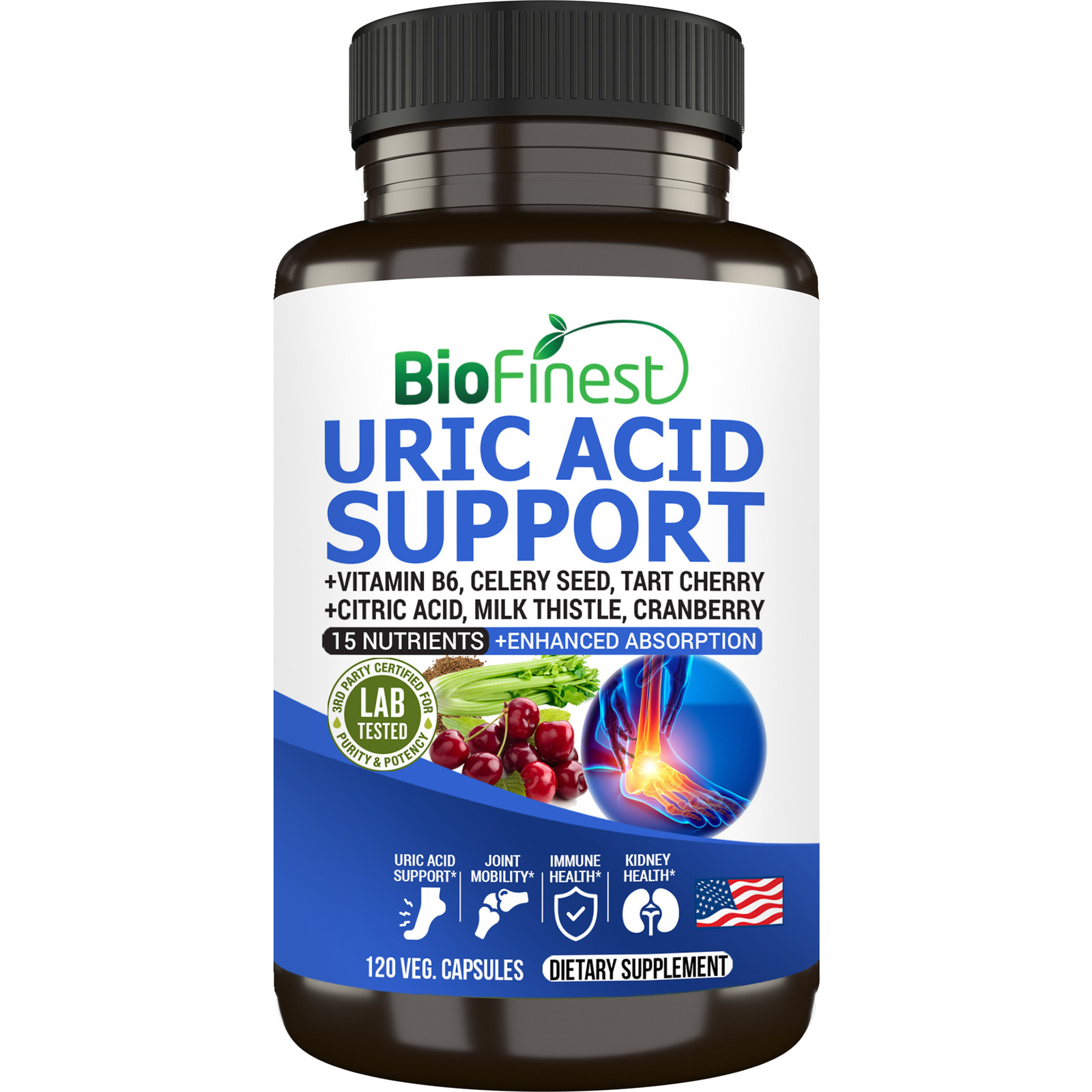 Biofinest Uric Acid Gout Cleanse Celery Seed Joint Supplement NTUC